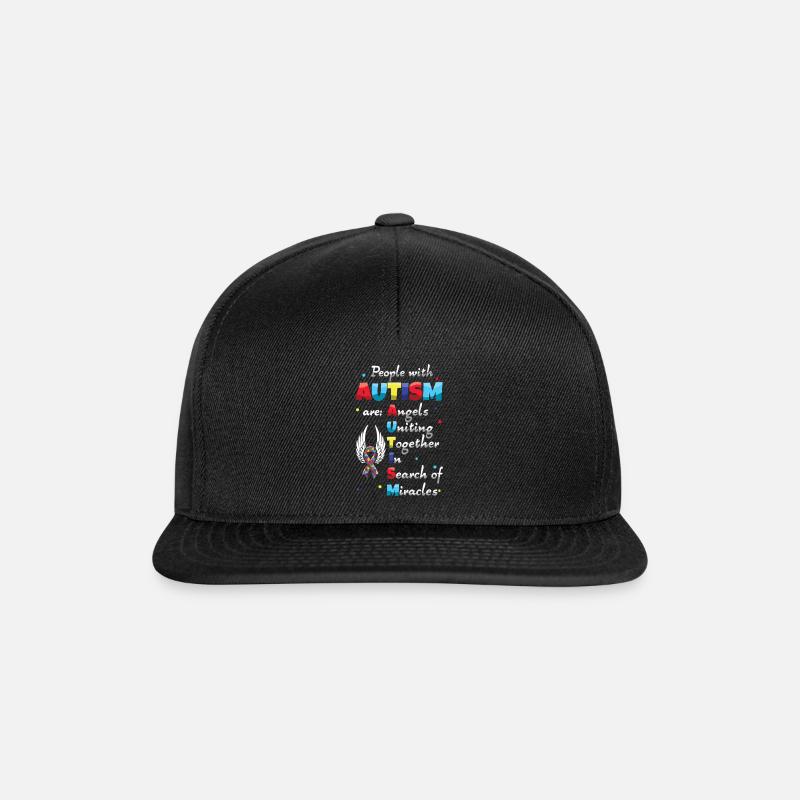 Les anges de l’autisme s’unissent à la recherche de - Casquette snapback - noir/noir