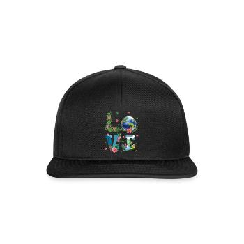 L’amour pour la nature du Jour de la Terre - Casquette snapback - noir/noir - Devant