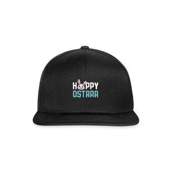 Cheerful Ostara Rabbit Motif - Snapback Cap - black/black - Front