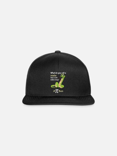 Was Nennst Du Eine Schlange Pi Tag - Snapback Cap - Schwarz/Schwarz