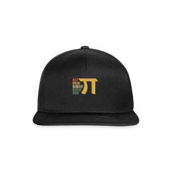 Pi Day: Wie Eine Zahl, Nur Unendlich Cooler - Snapback Cap - Schwarz/Schwarz - Vorne