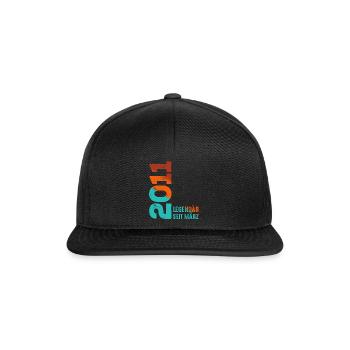 Legendary Since March 2011 March 2011 Birthday 2011 - Snapback Cap - black/black - Front