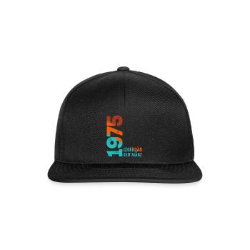 Légendaire depuis mars 1975 Mars 1975 Anniversaire 1975 - Casquette snapback - noir/noir - Devant