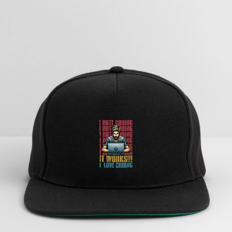 Coder I Hate Coding Developer Technology Coders Snapback Cap