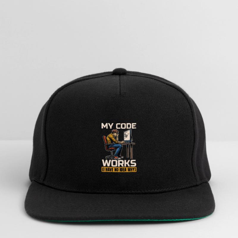 Coder My Code Works I Have No Idea Web Developer Snapback Cap