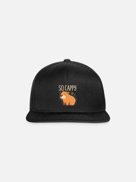 Capibara Capybara - Snapback Cap - Schwarz/Schwarz