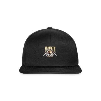 Aerobatic Pilot Before Aeroplane Coffee Lover - Snapback Cap - black/black - Front