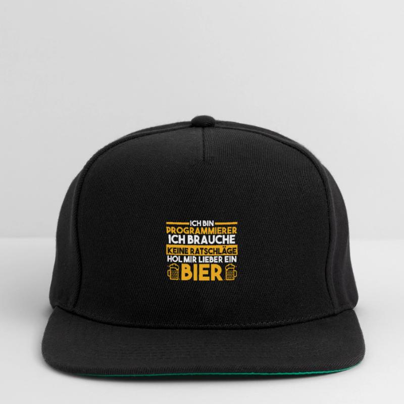 Programmieren Entwickler Coder Bier Programmierer Snapback Cap