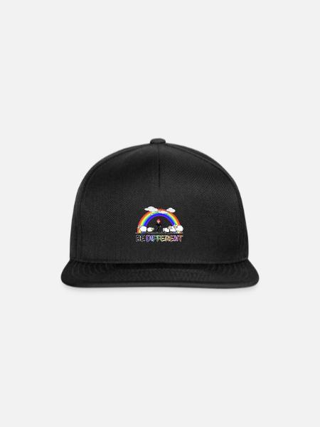 be different - sei anders - Snapback Cap - Schwarz/Schwarz