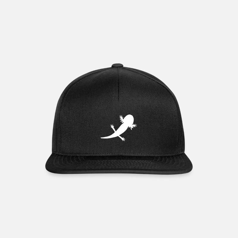 Axolotl shadow - Snapback Cap - black/black