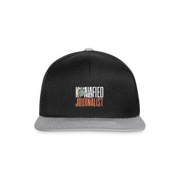 Journalist Journalism Koalafied Journalist - Snapback Cap - black/grey - Front