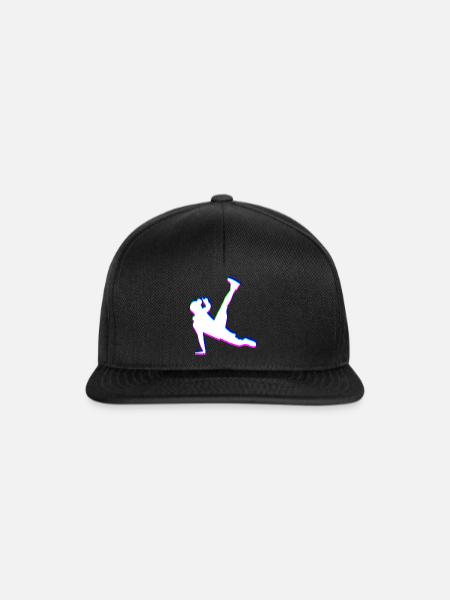 Trippy Breakdancer - Snapback Cap - Schwarz/Schwarz