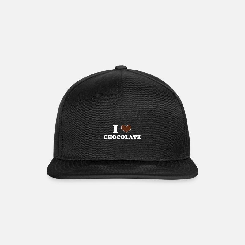 J’adore le chocolat - Casquette snapback - noir/noir