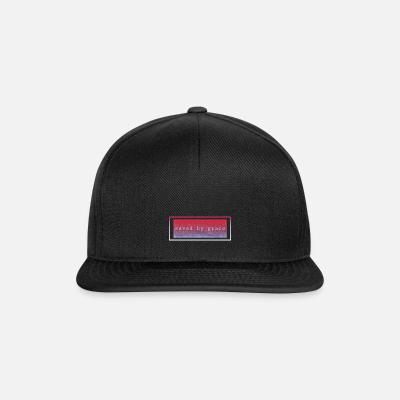 Saved by grace - Snapback Cap - Schwarz/Schwarz