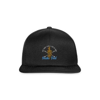 Schlangenbesitzer Schlangenliebhaber Schlangen - Snapback Cap - Schwarz/Schwarz - Vorne