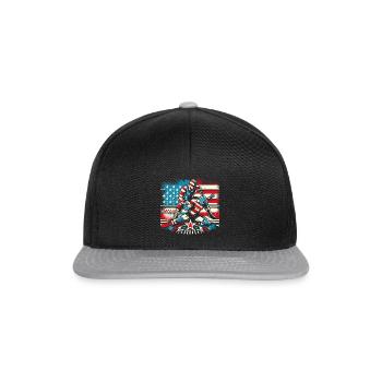 Wrestling - Snapback Cap - Schwarz/Grau - Vorne