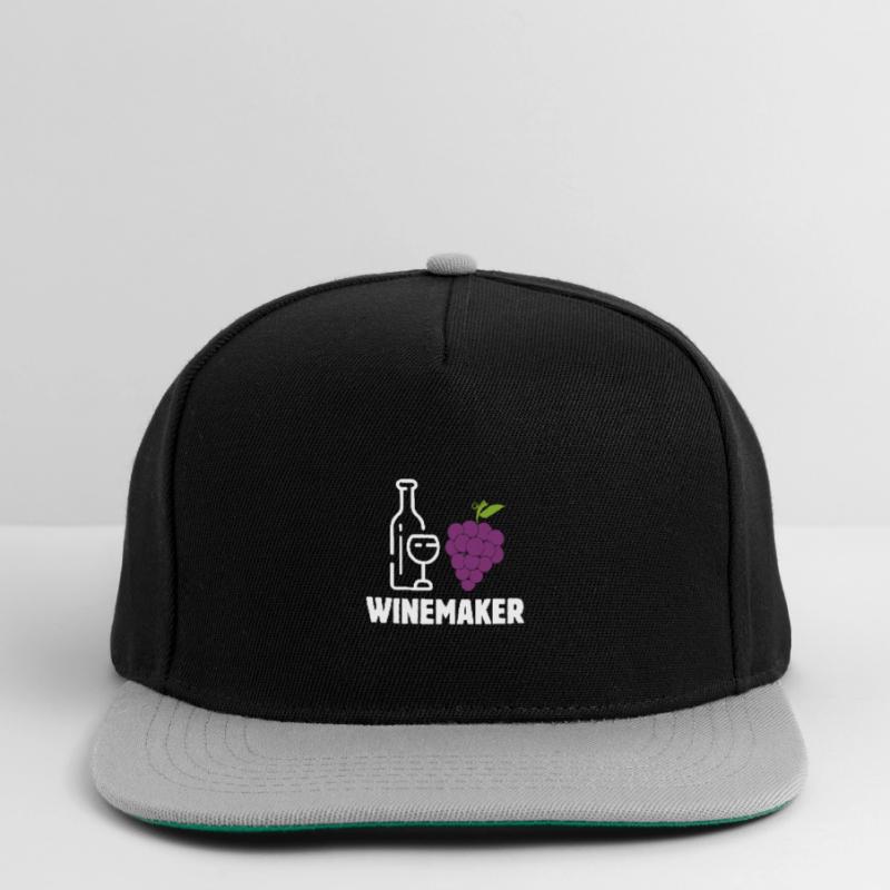 Winemaker Alcoholic Winery Profession Pacemaker Winer Snapback Cap