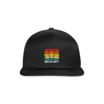 Kuh - Snapback Cap - Schwarz/Schwarz - Vorne