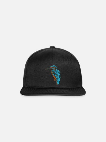 Eisvogel - Snapback Cap - Schwarz/Schwarz