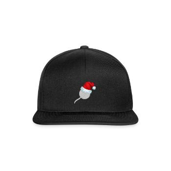 Christmas Wool Knitting Funny Shirt Gift - Snapback Cap - black/black - Front
