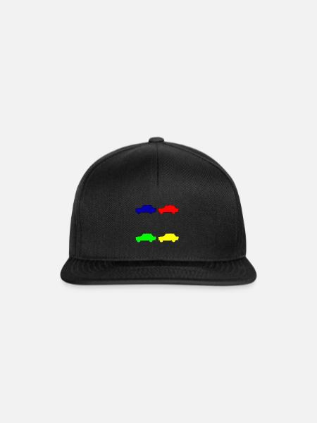 Trabbis bunt - Snapback Cap - Schwarz/Schwarz