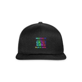 Old School - Snapback Cap - Schwarz/Schwarz - Vorne