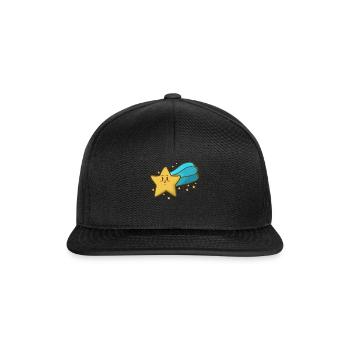 Idée de nuages d'étoiles nocturnes Night Moon Sparkle Chilling - Casquette snapback - noir/noir - Devant