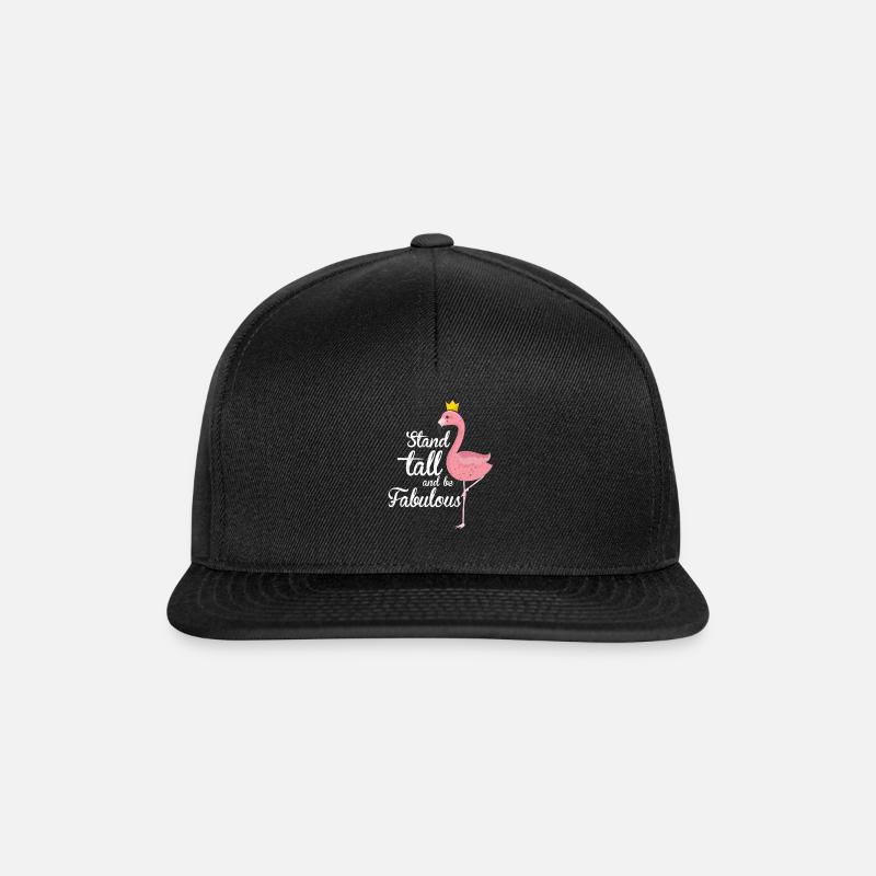 Flamingo - Snapback Cap - Schwarz/Schwarz