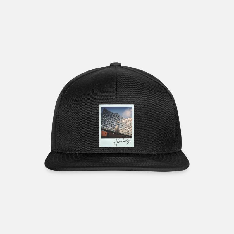 Hamburg Elbphilharmonie - Snapback Cap - black/black