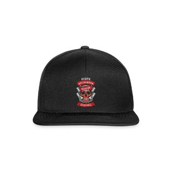 mechaniker kfz meister august Geburtstag - Snapback Cap - Schwarz/Schwarz - Vorne