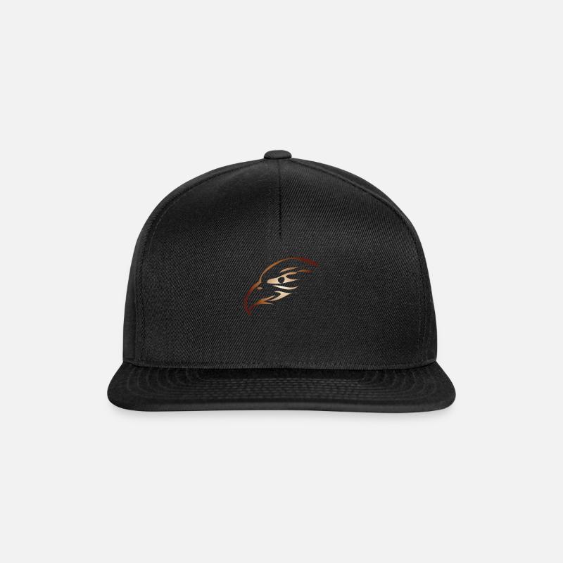 Adlerkopf Steinadler Seeadler - Snapback Cap - Schwarz/Schwarz