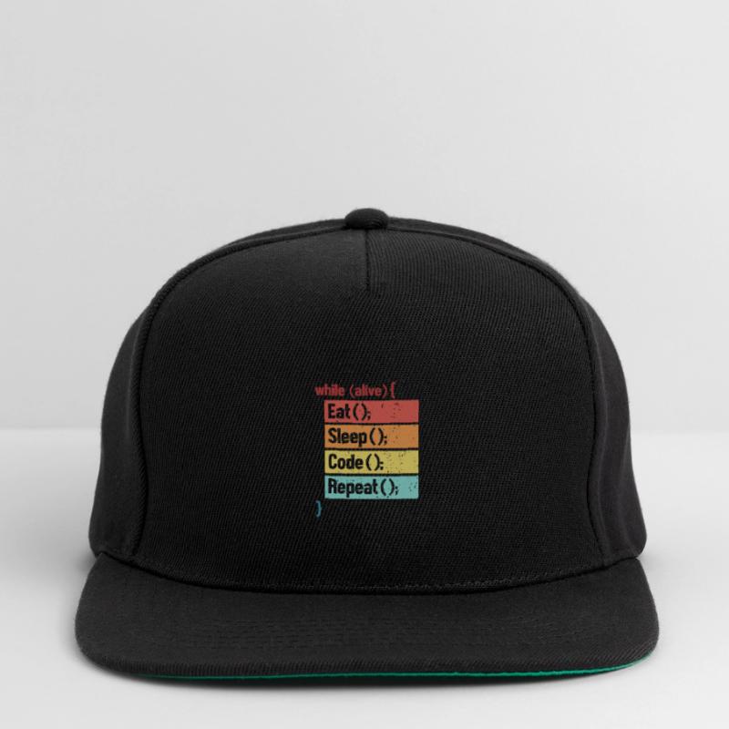 Eat Sleep Code Repeat Softwareingenieur Coder Snapback Cap