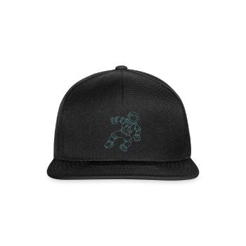 Astronaut - Casquette snapback - noir/noir - Devant