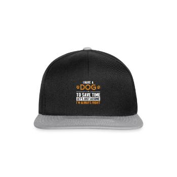 Dog Let's Assume I'm Right Mâle Quadrupède Wauwau - Casquette snapback - noir/gris - Devant
