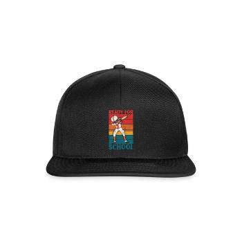 Bereit für die Schule American Football Dab - Snapback Cap - Schwarz/Schwarz - Vorne