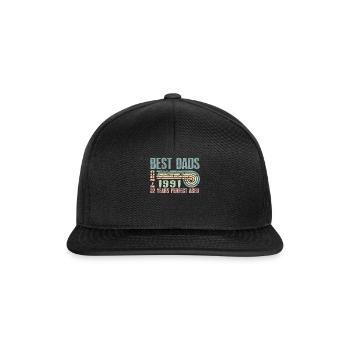 The best fathers were born in 1991, 32 years old, - Snapback Cap - black/black - Front