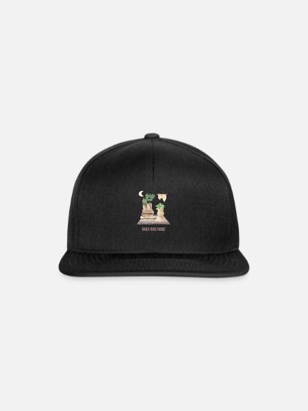 Nur Noch Eine Pflanze, Gartenbau Blumengarten - Snapback Cap - Schwarz/Schwarz
