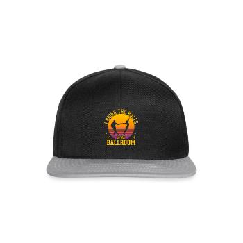 Tanzen Spruch Ballsaal Paartanz Tanz Tanzfläche - Snapback Cap - Schwarz/Grau - Vorne