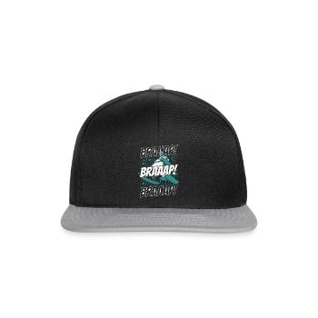 Braaap Braaap Motoneige Conducteurs de motoneige - Casquette snapback - noir/gris - Devant