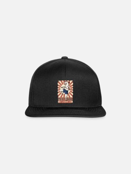 Muay Thai - Snapback Cap - Schwarz/Schwarz