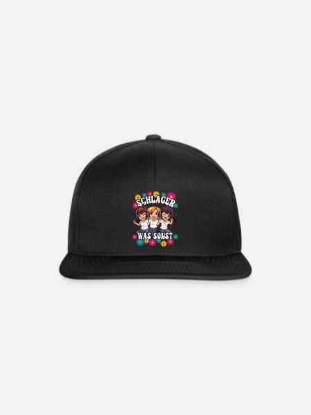 Schlager - Snapback Cap - Schwarz/Schwarz