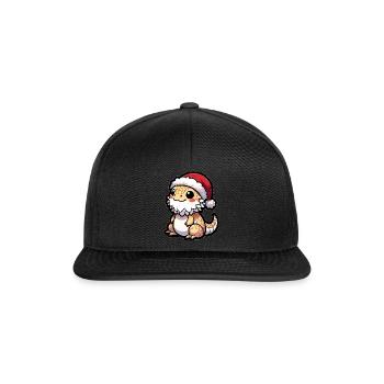 Mignon dragon barbu Noël - Casquette snapback - noir/noir - Devant