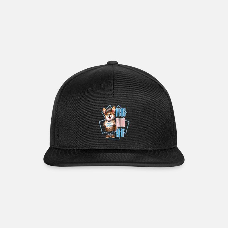 Corgi Nonno Saggezza, Gioiosa Celebrazione Della Promozione - Snapback Cap - nero/nero