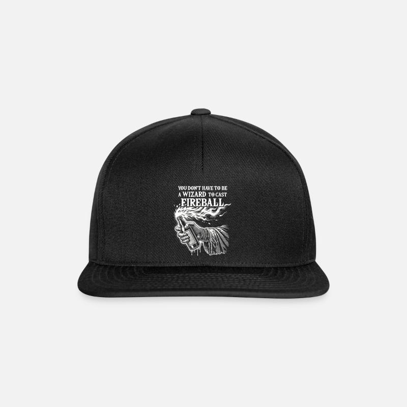 Fireball clean - Snapback Cap - Schwarz/Schwarz