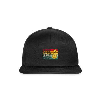 Model Railway Train Driving Trains Gift - Snapback Cap - black/black - Front