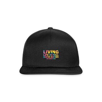 Lustiger Szenenkern - Snapback Cap - Schwarz/Schwarz - Vorne