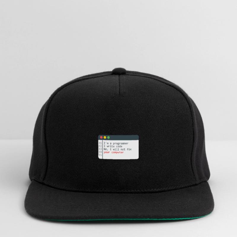 Programmierer HTML Computer Coder Codierung Programmierung Snapback Cap
