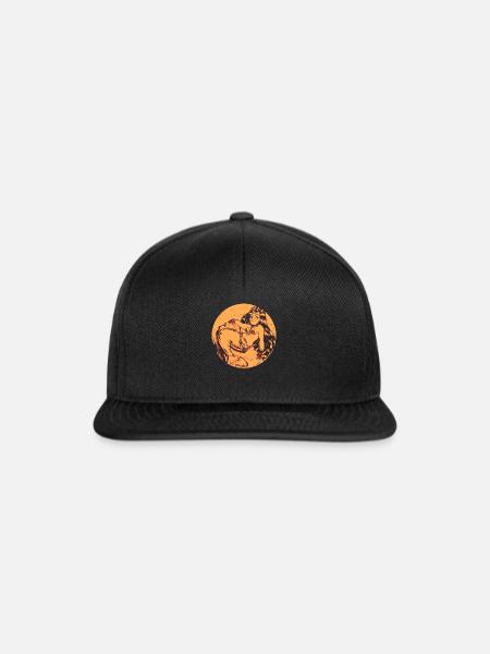 Meerjungfrau Seejungfrau Nixe Märchen - Snapback Cap - Schwarz/Schwarz
