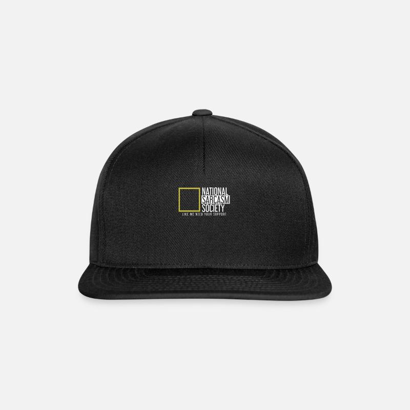 NATIONAL SARCASM SOCIETY - Snapback Cap - black/black