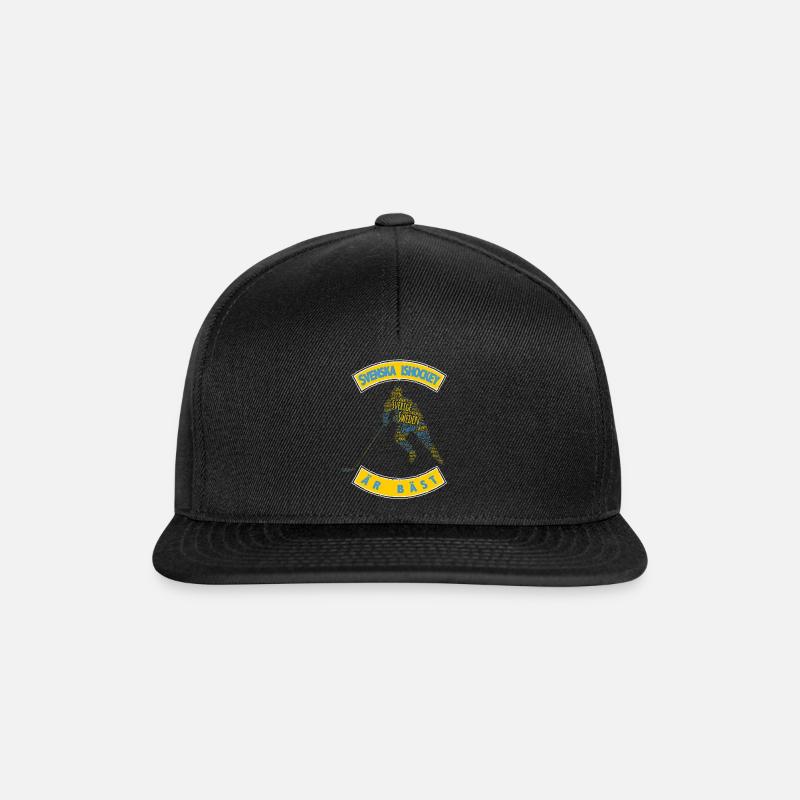 Schweden Eishockey - Snapback Cap - Schwarz/Schwarz